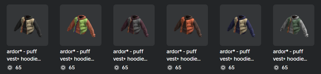 [Roblox] 1 New item! - puff vest+hoodie