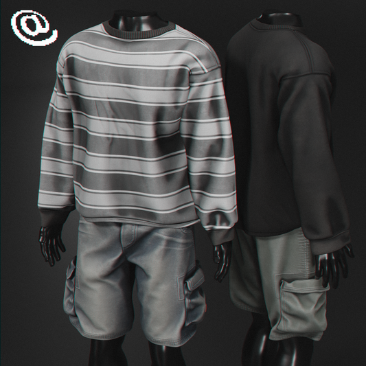 [SecondLife] ardor* - Long sleeve + Cargo Shorts