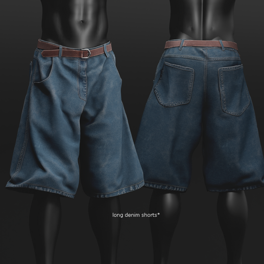 ardor* - long denim shorts