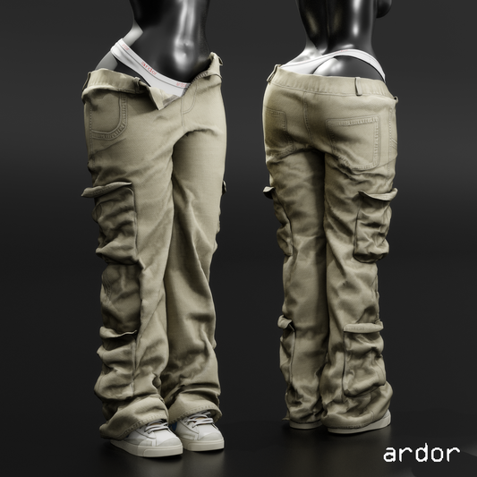 ardor - women cargo pants + underwear