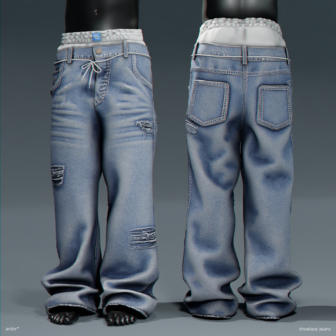 [SecondLife] ardor* - shoelace jeans