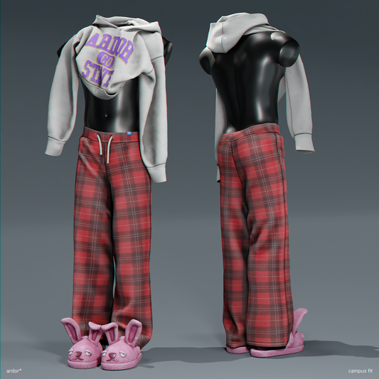 ardor* - shoulder hoodie + pj pants