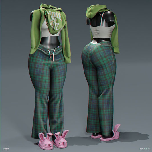 ardor* - wmns pj pants + shoulder hoodie