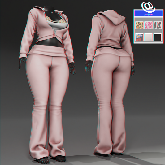 ardor* - crop hoodie & cozy joggers